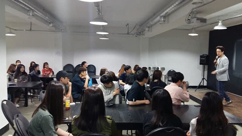 전남대학교 학생 대상 자기계발 강연 강의 현장
